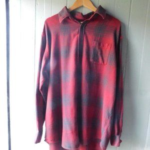 🎨 Oversized Artist Flannel Shirt